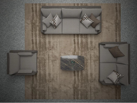 Grau Sofagarnitur 4tlg Wohnzimmer Sessel Einrichtung Luxus Design Sofas Neu
