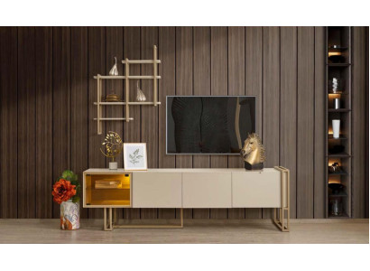 TV Lowboard Schrank Sideboard Kommode Beistellschrank mit Regal