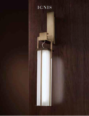 Wandlampe Wohnzimmer Schlafzimmer Struktur in Messing Antik Bronze Finish neu