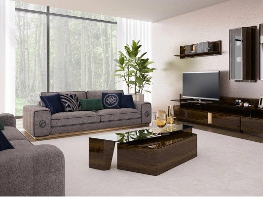 Sofagarnitur Wohnzimmer Komplett 5tlg Sofas Couchen Modern Sessel mit Couchtisch