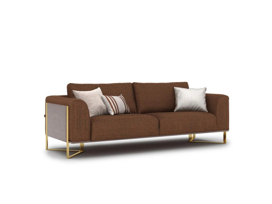 Luxus Sofa Dreisitzer Braun Polstermöbel Modern Couch Design Einrichtung