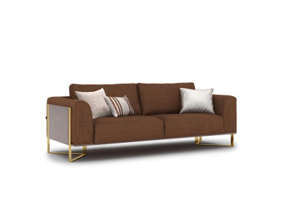 Luxus Sofa Dreisitzer Braun Polstermöbel Modern Couch Design Einrichtung