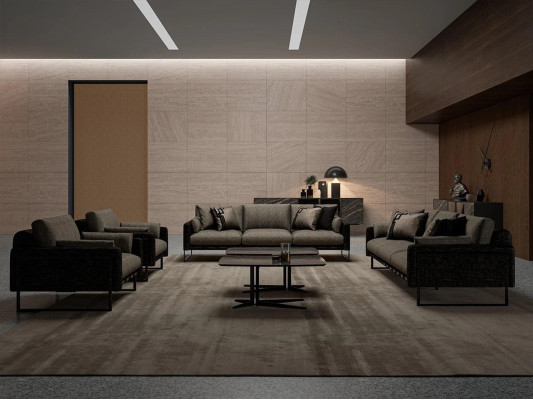 Luxus Wohnzimmer Sofagarnitur 2x Dreisitzer Couchen Sofa mit Couchtisch Set 6tlg