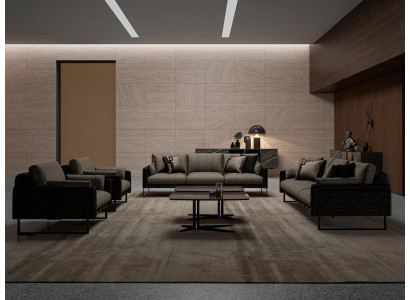 Luxus Wohnzimmer Sofagarnitur 2x Dreisitzer Couchen Sofa mit Couchtisch Set 6tlg