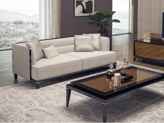 Wohnzimmer Modern Weiß Sofa Dreisitzer Couch Designer Polstermöbel
