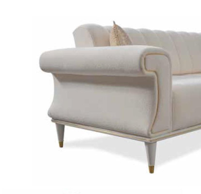 Weißer Wohnzimmer Zweisitzer Luxus Sofas Moderne Stil Couchen Möbel