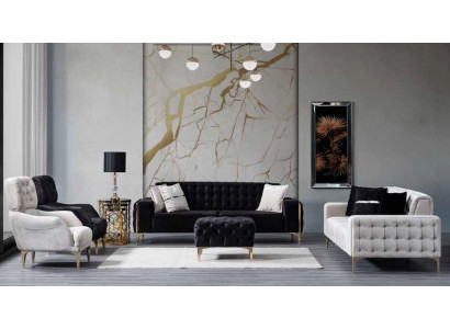  Sessel 1-Sitzer Sofas Stoffbezug moderner Stil Bequemer Sessel Weicher Sitz Neu