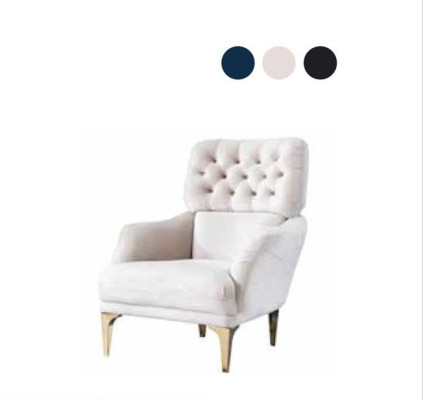  Sessel 1-Sitzer Sofas Stoffbezug moderner Stil Bequemer Sessel Weicher Sitz Neu
