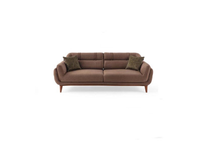 Brauner Polster Dreisitzer 3-Sitzer Wohnzimmer Sofas Exklusive Couch