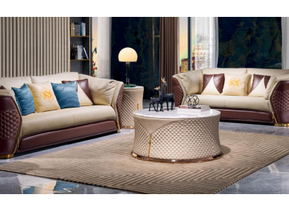 Couch Tisch Kaffee Beistell Design Modern Dekorative Rund Wohnzimmer Runde