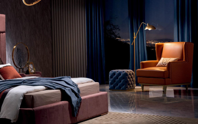 Bett Klassisch Polster Design Luxus Doppel Hotel Betten Schlaf Zimmer