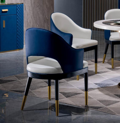 Stuhl Leder Sessel 1 Sitzer Polster Design Luxus Klassischer Einsitzer Stühle