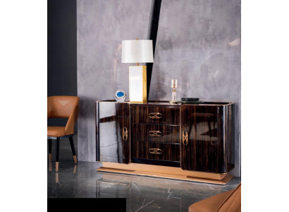 Moderne Holz Kommode Sideboard Kommoden 160cm XXL Low Boards