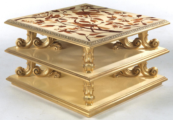 Couchtisch Tisch Beistelltisch Wohnzimmertisch Holz Royal Beistell Barock Neu	