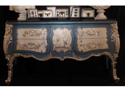 Kommode Sideboard Holz Schrank Anrichte Italienische design luxus Möbel Echtholz