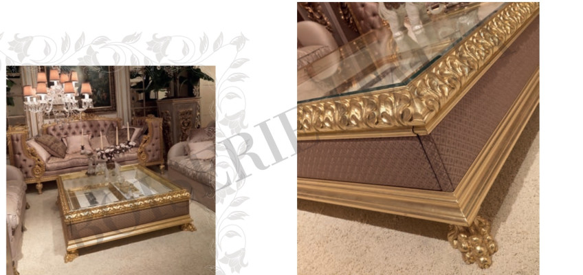 Couchtisch Design Möbel Stil Barock Holz Italienische Tisch Tische Couchtische