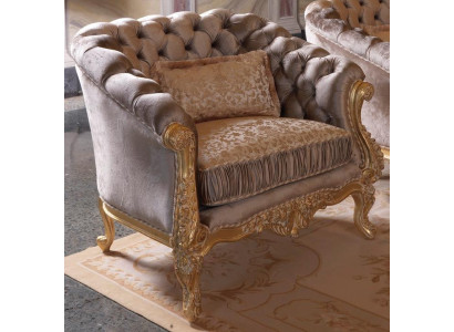 Polster Sitz Couchen Sessel Couch Chesterfield Design Textil 1 Sitz Einsitzer
