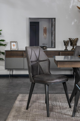 Set Tisch 4x Stühle Bank Set Garnitur Designer Holz Esszimmer 8tlg
