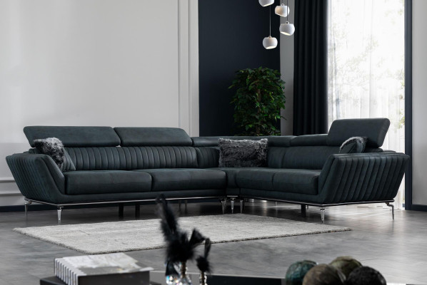 Ecksofa L-Form Couch Wohnlandschaft Modernes Designsofa Kunstleder neu