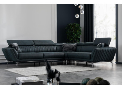 Ecksofa L-Form Couch Wohnlandschaft Modernes Designsofa Kunstleder neu