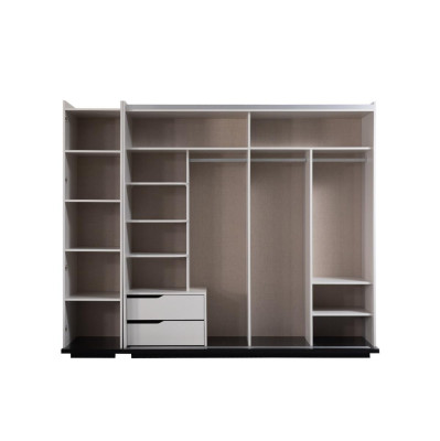 Schlafzimmer Kleiderschrank Schrank Luxus Holz Design Möbel Weiß Neu