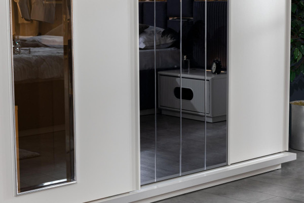 Schrank Luxus Schränke Kleiderschrank Holz Möbel Schlafzimmer 250cm