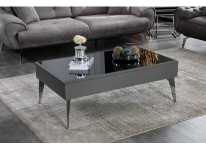 Couchtisch Wohnzimmer Holz Luxus Möbel Moderne Farbe Grau neu