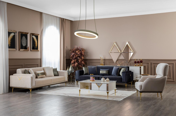 Couchtisch Wohnzimmer Holz Design Luxus Möbel neu weiß Stil Modern