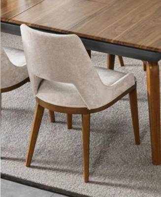 Tisch 4x Stühle 8tlg Esszimmer Set Gruppe Garnitur Sitzgruppe Braun