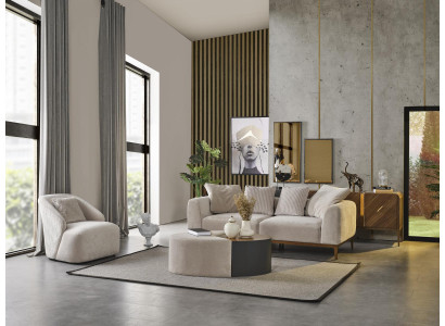 Set Sofagarnitur 31 Sitzer Couchtisch Luxus Garnitur Stoff 3tlg neu