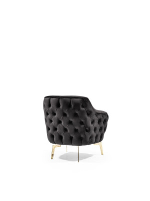Wohnzimmer Sessel Polster Design Modern Sofas Textil Neu Luxus Schwarz