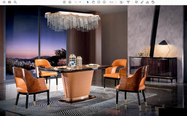 Italienisches Esszimmer Möbel Set Esszimmer Gruppe Kommode Tisch