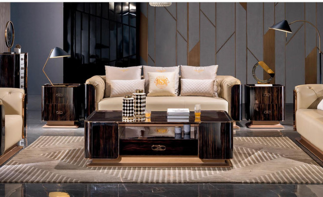 Modern Sofagarnitur 3+2+1 Sitzer Set Design Polster Sofa Couch Couchen
