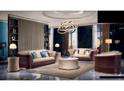 Sofagarnitur 3+2+1 Sitzer Sofa Sitz Couch Polster Garnitur Moderne