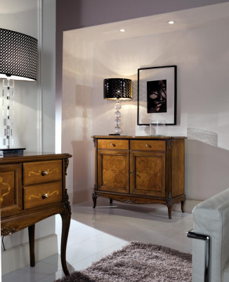 Kommode Wohnzimmer Kommoden Schubladen Holz Kleiderschränke Massiv Sideboard Neu