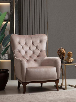 Sessel Einsitzer Luxus 1 Sitzer Polster Sitz Designer Textil Sitz Stoff Modern