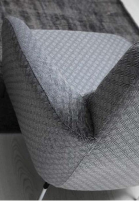 Sessel Einsitzer Luxus 1 Sitzer Polster Sitz Designer Textil Sitz Stoff Modern