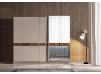 Stilvoller Kleiderschrank Moderner Glasschrank Schlafzimmer Schränke