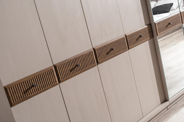 Stilvoller Kleiderschrank Moderner Glasschrank Schlafzimmer Schränke