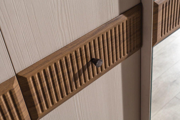 Stilvoller Kleiderschrank Moderner Glasschrank Schlafzimmer Schränke