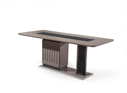 Luxus Esszimmerambiente Moderner Esstisch Designer Holz Metall Tische