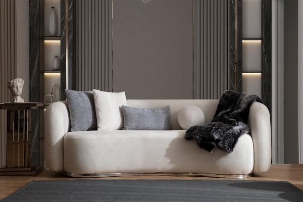Wohnzimmer Sofa 3 Sitzer Designer Couch Polster Sofas Stoff Textil