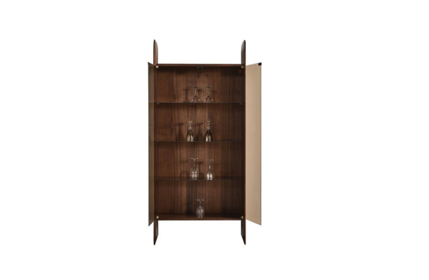 Wohnzimmer Set 4tlg. Vitrine TV Lowboard TV Rahmen Bücherschrank Modern
