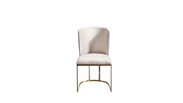 Stuhl Esszimmerstuhl Beige Küchenstuhl Lehnstuhl Luxus Modern Neuheit