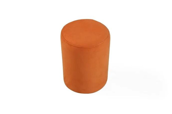  Orangefarbener Sitzhocker neuer hochwertiger Hocker Textil Spanplatte