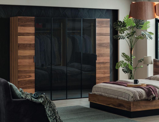  Moderner Schlafzimmer Kleiderschrank Designer Glas Schrank Luxus Möbel