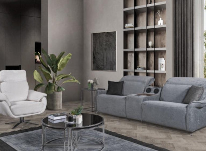  Moderne Sofagarnitur Wohnzimmer 3-Sitzer Polstercouchen Einsitzer