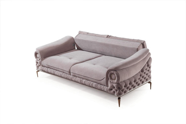 Stilvoller 3-Sitzer Wohnzimmer Rosa Luxus Couchen Polster Sitzmöbel Neu