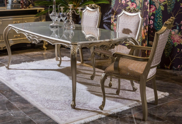 Esszimmer Esstisch Stuhl Set Gruppe Garnitur Tisch Tische Luxus 5tlg.