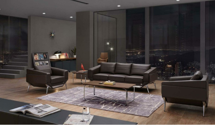 Wohnzimmer Set Sofagarnitur 3+1+1 Sitzer Tisch Couchtisch Designer 4tlg. Neu
